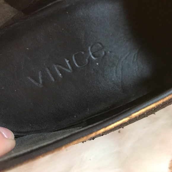 Vince Perforated Slip on Sneaker Black 8.5 - Picture 6 of 8